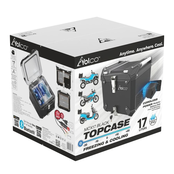 Yolco MCX17 Black – kompresorowy kufer-lodówka 17 l