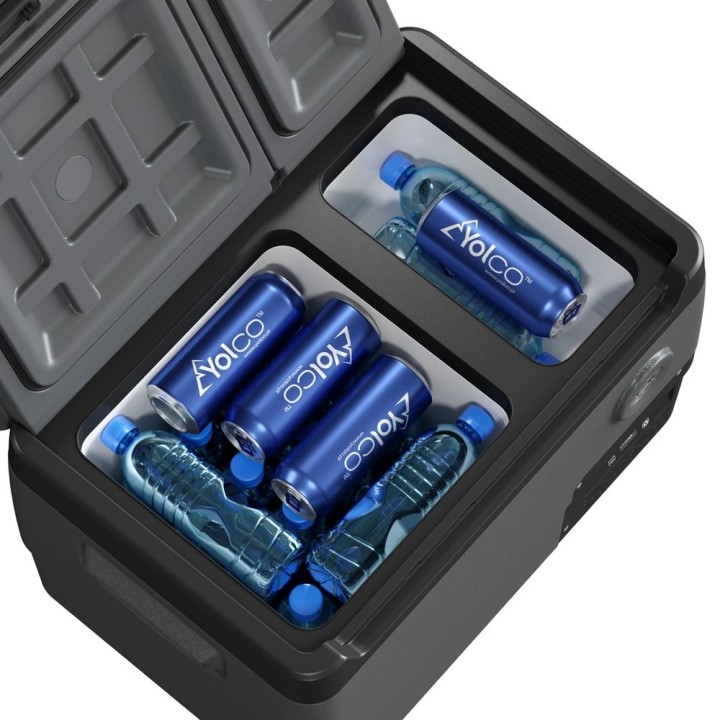Yolco DX30 Space Grey – lodówka dwustrefowa 30 l, 12/24V