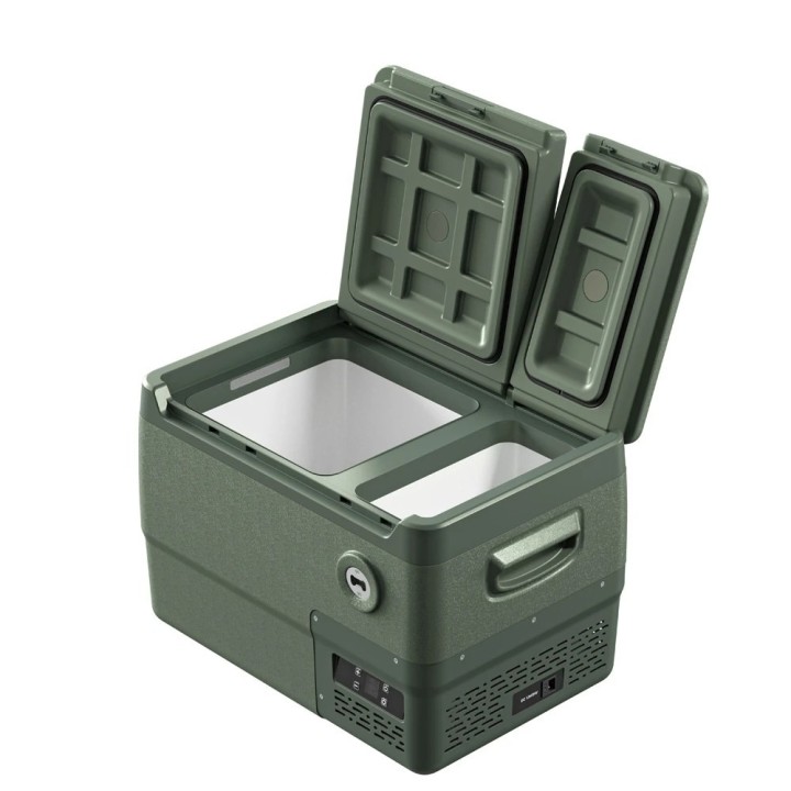 Yolco DX30 Pistachio – lodówka dwustrefowa 30 l, 12/24V