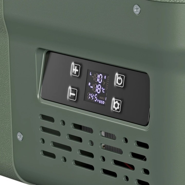 Yolco DX30 Pistachio – lodówka dwustrefowa 30 l, 12/24V