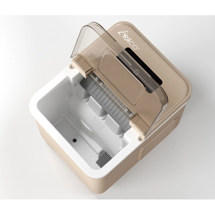 Kostkarka do lodu Yolco ICM1 Sand 12/24V – lód w 9 minut