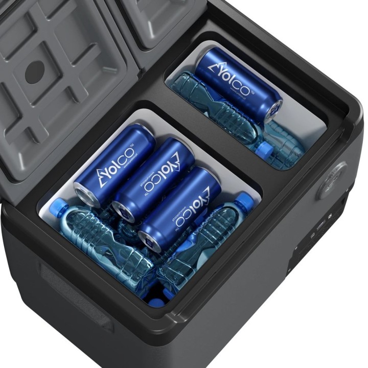 Yolco DX40 Space Grey – lodówka dwustrefowa 39 l, 12/24V