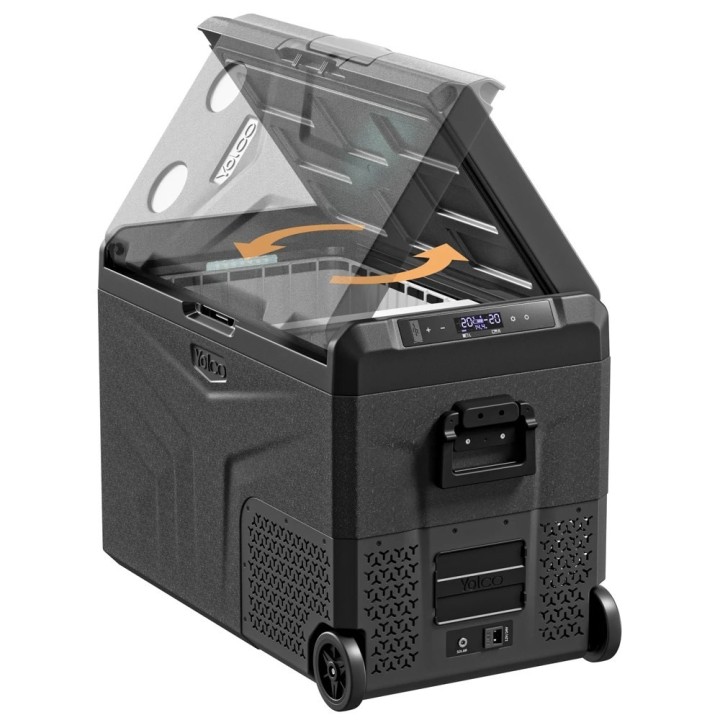 Yolco TCX50 Space Grey – lodówka 50 l na kółkach, 12/24V