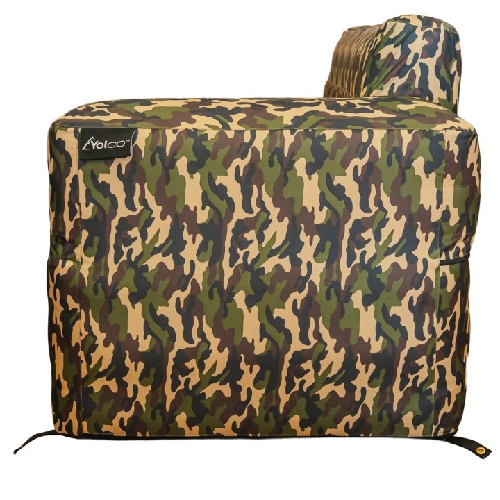 Sofa dmuchana Yolco GS4W Camo moro, szer. 180 cm, nośność 300 kg - ujęcie 7