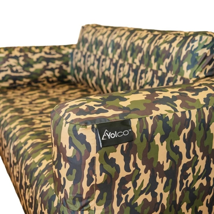 Sofa dmuchana Yolco GS4W Camo moro, szer. 180 cm, nośność 300 kg - ujęcie 8