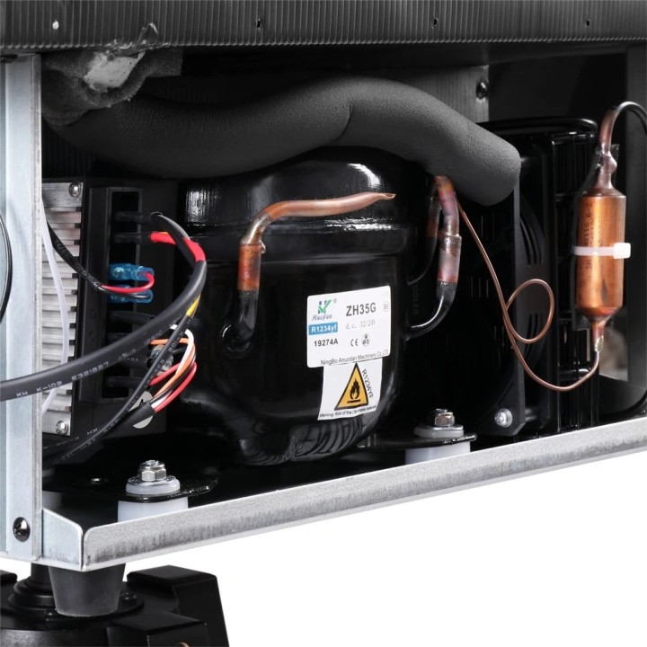 Yolco RL85N Black – lodówka 83 l z zamrażalnikiem 12/24V
