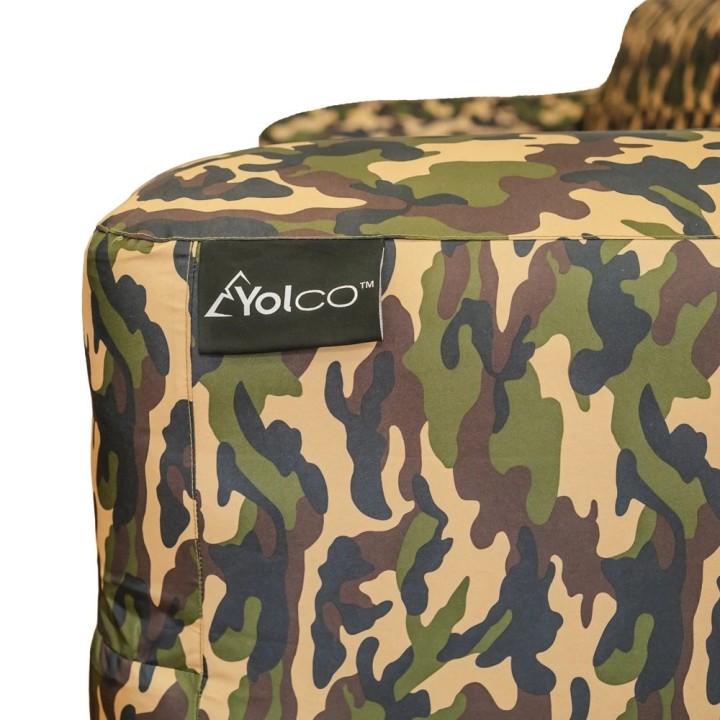 Sofa dmuchana Yolco GS4W Camo moro, szer. 180 cm, nośność 300 kg - ujęcie 9