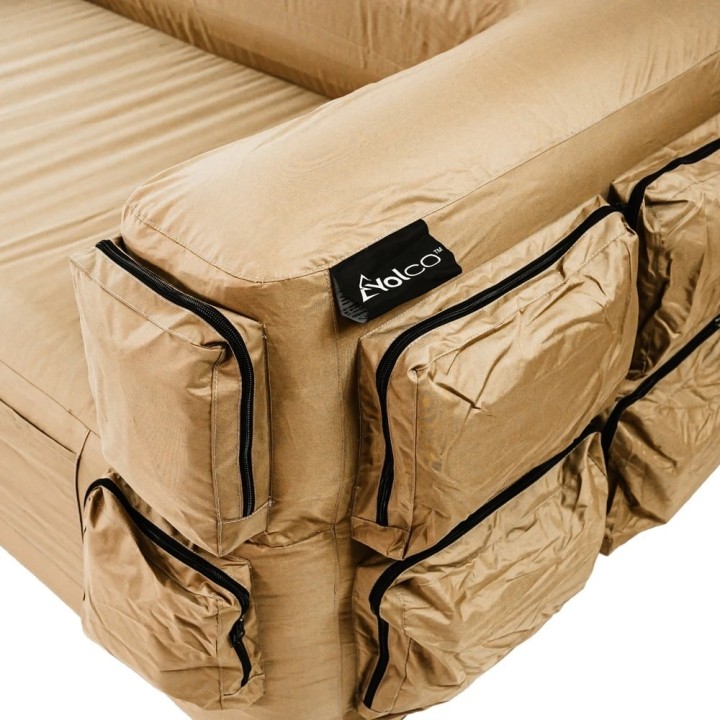 Sofa dmuchana Yolco GS6KW z kieszeniami, szer. 218,5 cm, do 300 kg - ujęcie 3