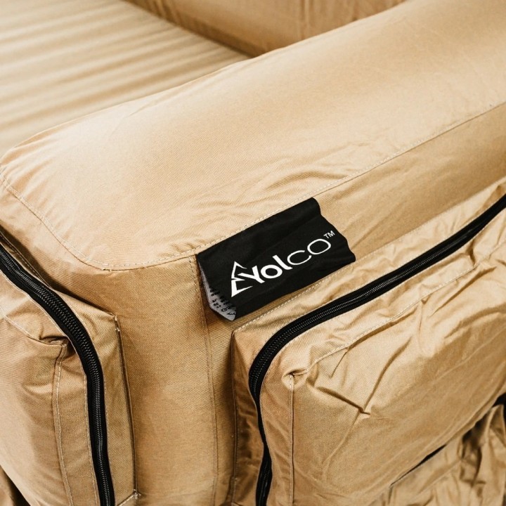 Sofa dmuchana Yolco GS6KW z kieszeniami, szer. 218,5 cm, do 300 kg - ujęcie 4