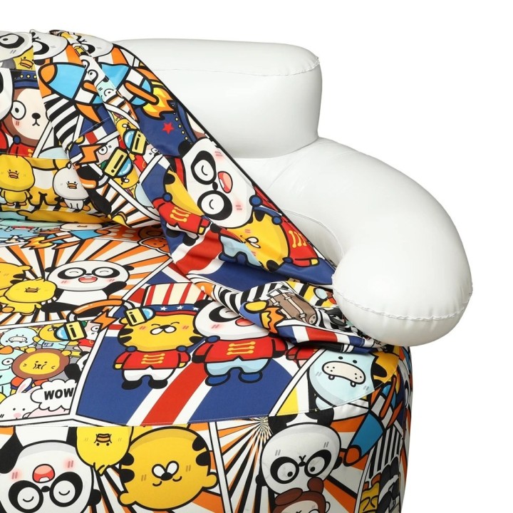 Sofa dmuchana Yolco GS2W z kolorowym nadrukiem, szer. 171 cm, do 400 kg - ujęcie 8