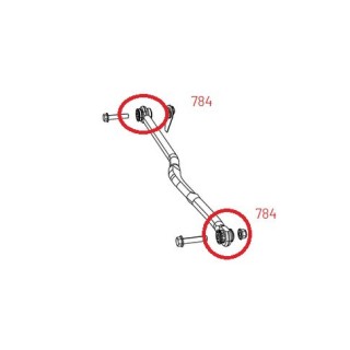 Tuleje przedniego drążka Panharda Jeep Wrangler JL (IV), 2 sztuki Kalgum - ujęcie 2
