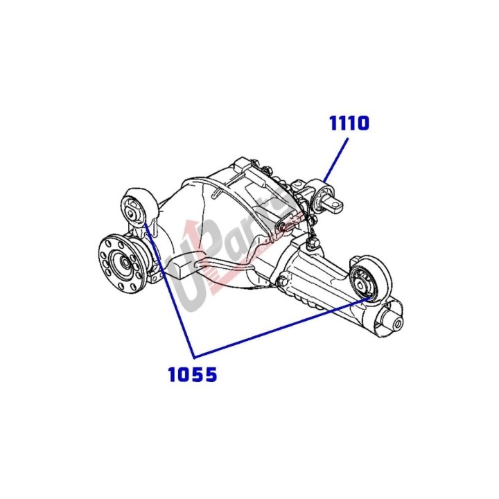 Komplet tulei przedniego mostu Jeep Grand Cherokee WK / WH Commander Kalgum - ujęcie 5