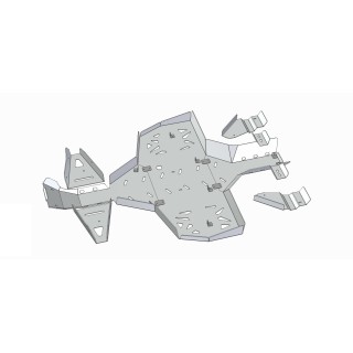 Osłony podwozia Can-Am Renegade G1 aluminium | Iron Baltic