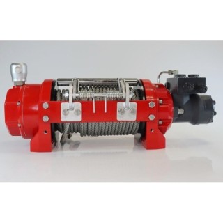 Wyciągarka hydrauliczna K10000 PRO EN14492-1 z liną stalową, hakiem i napinaczem Kangaroowinch