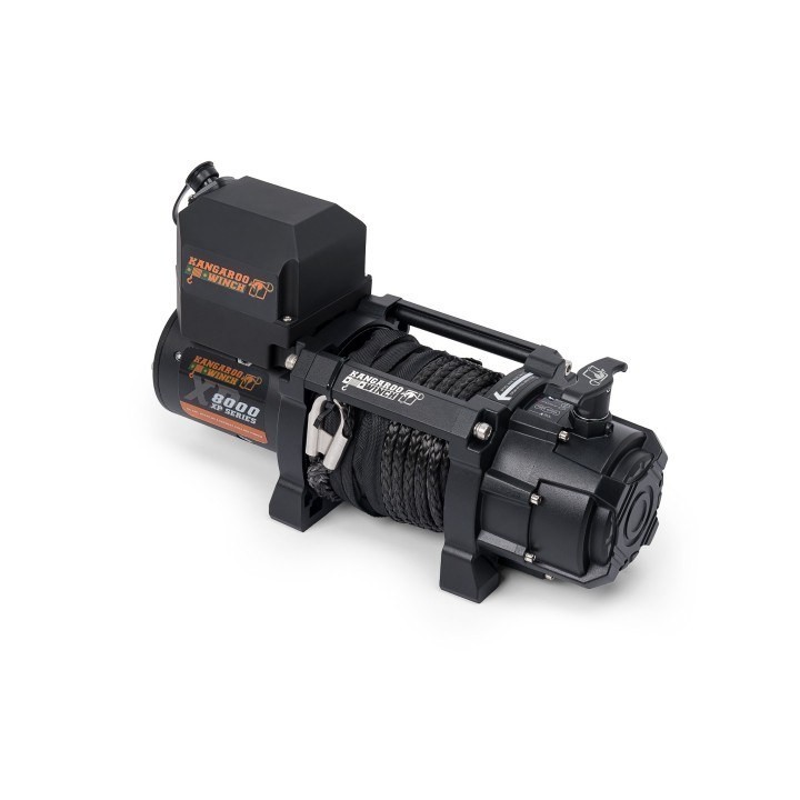 Wyciągarka K8000XP 12V z krótkim bębnem liną syntetyczną i sterowaniem bezprzewodowym 126:1 Kangaroowinch - ujęcie 3