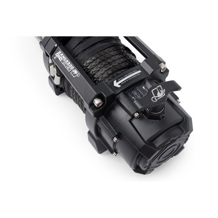 Wyciągarka K8000XP 12V z krótkim bębnem liną syntetyczną i sterowaniem bezprzewodowym 126:1 Kangaroowinch - ujęcie 8