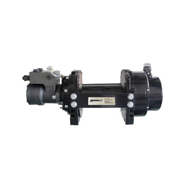 Wyciągarka hydrauliczna KWH10000 PRO EN14492-1 z liną stalową, hakiem i napinaczem Kangaroowinch