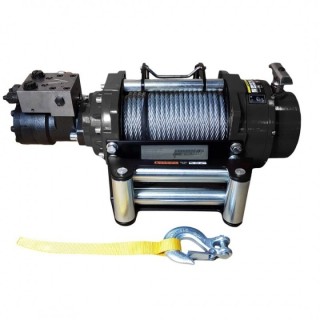 Wyciągarka hydrauliczna PWH8000 PRO EN14492-1 z liną stalową, hakiem i napinaczem Kangaroowinch