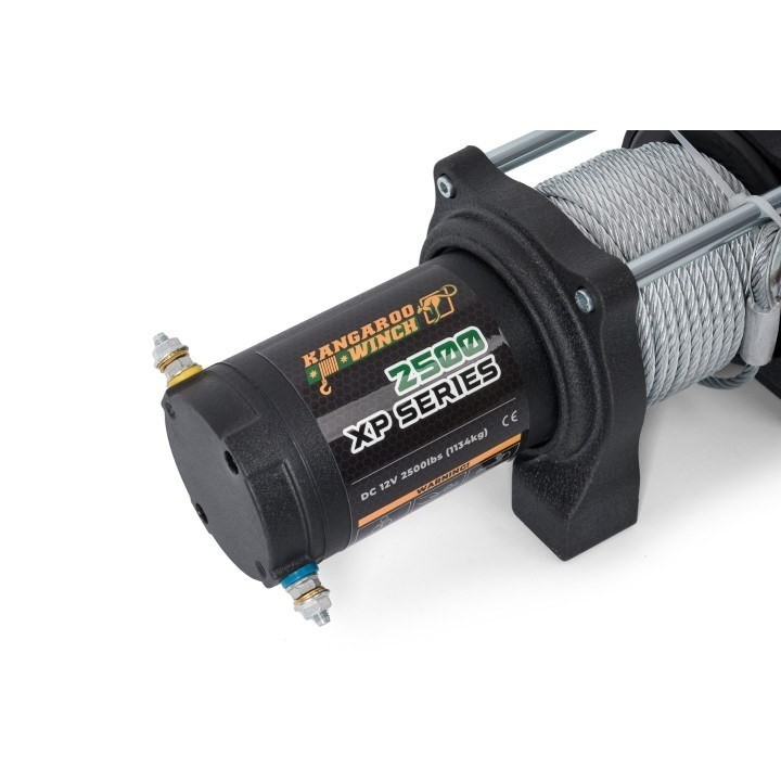 Wyciągarka K2500XP 12V lina stalowa przełożenie | Kangaroowi
