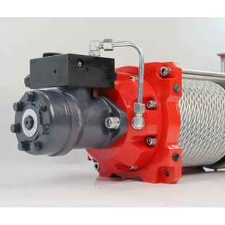 Wyciągarka hydrauliczna K15000HI z liną stalową, hakiem i napinaczem Kangaroowinch - ujęcie 2
