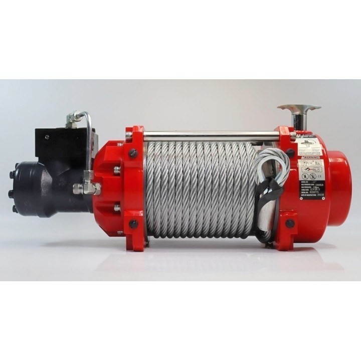Wyciągarka hydrauliczna K15000HI z liną stalową, hakiem i napinaczem Kangaroowinch - ujęcie 3