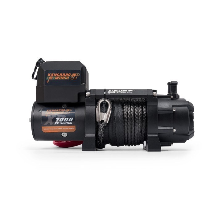 Wyciągarka K7000XP 12V Krótki bęben z liną syntetyczną i sterowaniem bezprzewodowym 104:1 Kangaroowinch - ujęcie 4