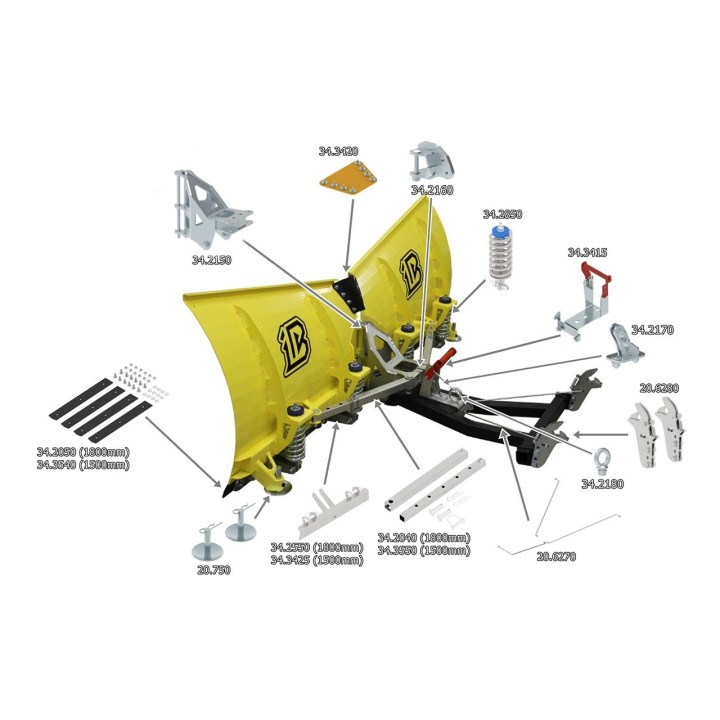 Łącznik boków V-Plow G2 1500/1800 Iron Baltic | Szekla4x4