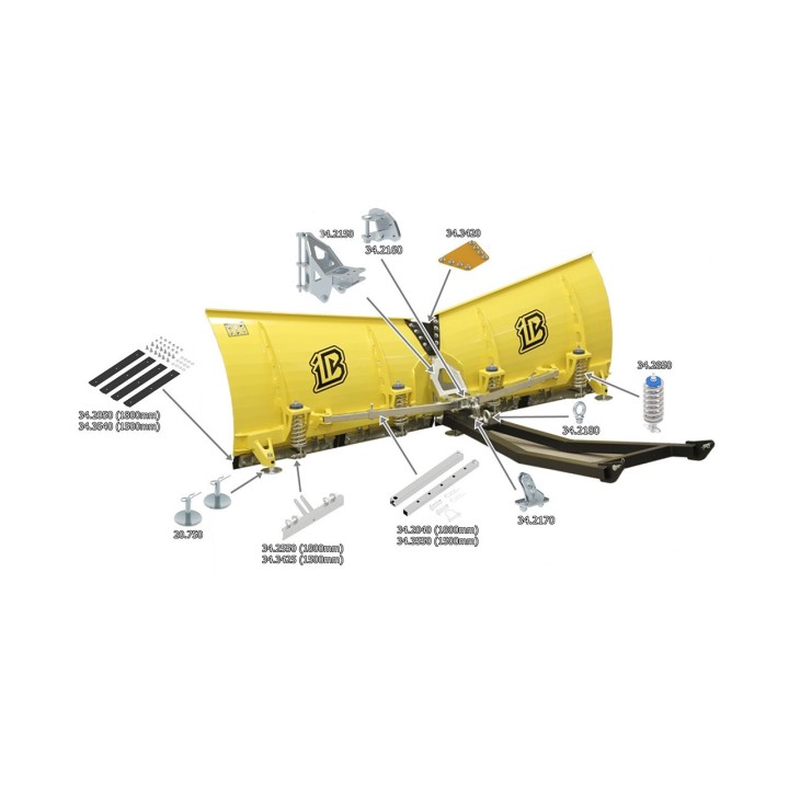 Łącznik boków V-Plow G2 1500/1800 Iron Baltic | Szekla4x4