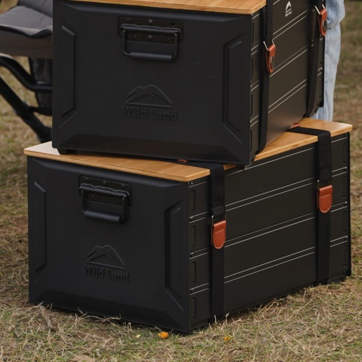 Skrzynka kempingowa Wild Land 46 l - aluminium z | Szekla4x4