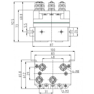PRZEKAŹNIK WYCIĄGARKI 450A 24V - ujęcie 3