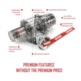 Warn VRX 35-s lina syntetyczna Powersports Winch Moose wyciągarka