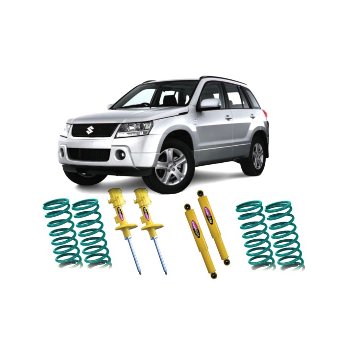 Zawieszenie komplet Suzuki Gran Vitara II SWB Beznzyna Amortyzatory i sprężyny Dobinsons