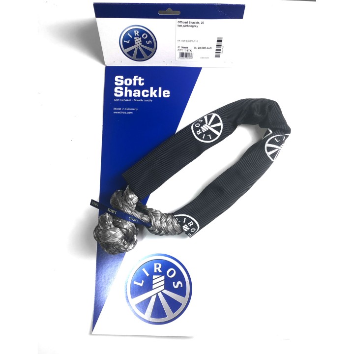 Szekla z liny syntetycznej LIROS OFFroad Shackle 20000kg 14mm
