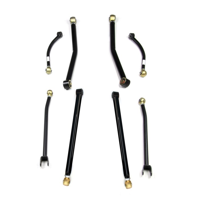 Kompletny zestaw 8 regulowanych wahaczy Long FlexArm Lift 2,5"-3" Teraflex Jeep Wrangler JK 2/4 Drzwi