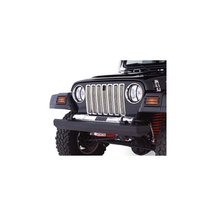 Wkładki grilla chromowane Aluminiowe Smittybilt - Jeep Wrangler TJ