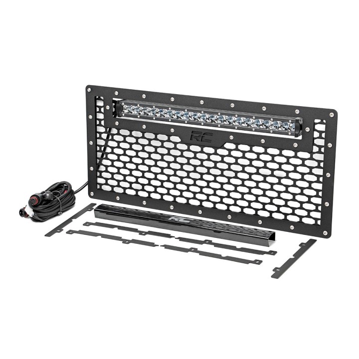 Grill with Single LED Strip 50cm Rough Country - Jeep Wrangler JK