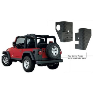 Osłony narożników tylnych BUSHWACKER - Jeep Wrangler TJ