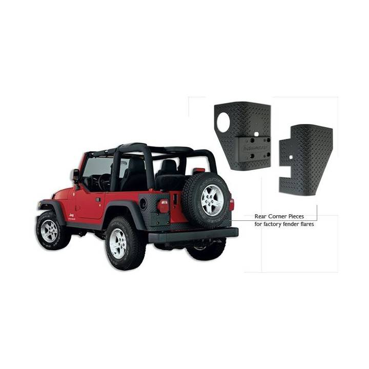 Osłony narożników tylnych BUSHWACKER - Jeep Wrangler TJ