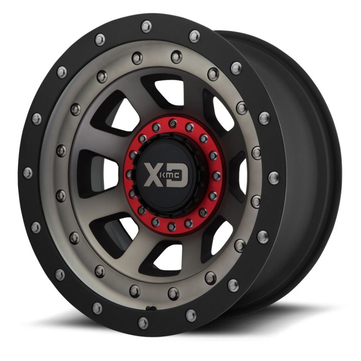 Felga Aluminiowa 9x17'' 6x135/6x139,7 ET-12 XD 137 FMJ Ciemny Środek Czarny Rant  - Toyota Hilux 05-17