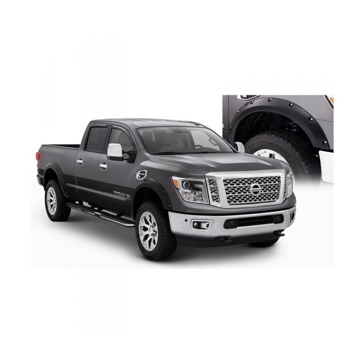 Poszerzenia Nadkoli Przód i Tył Pocket Style Bushwacker - Nissan Titan XD 16-19