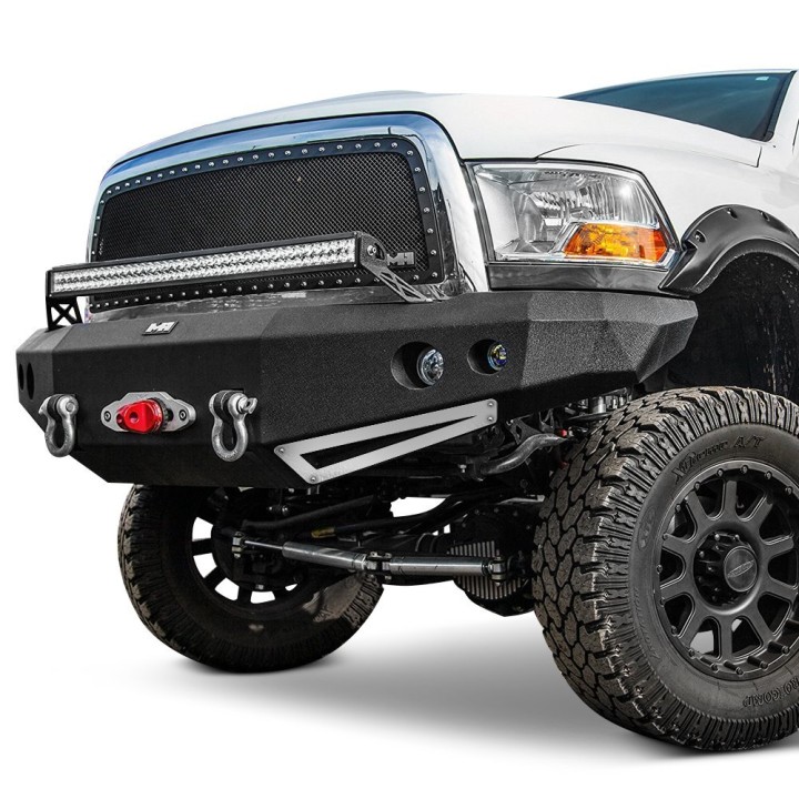 Zderzak przedni stalowy M1 z płytą pod wyciągarkę SMITTYBILT - Dodge Ram 1500 09-17