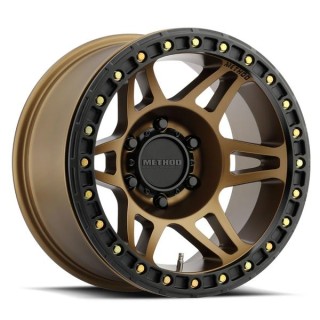 Felga Aluminiowa 9x17" 5x127 ET-44 Beadlock Bronze 106 Method - Jeep Wrangler JK