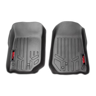 Przednie gumowe dywaniki na podłogę Rough Country - Jeep Wrangler TJ 97-06