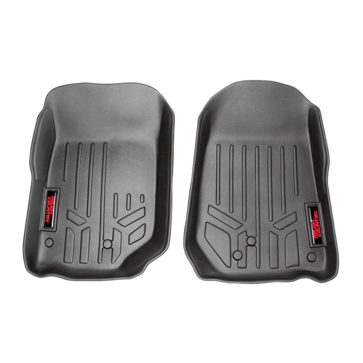 Przednie gumowe dywaniki na podłogę Rough Country - Jeep Wrangler TJ 97-06