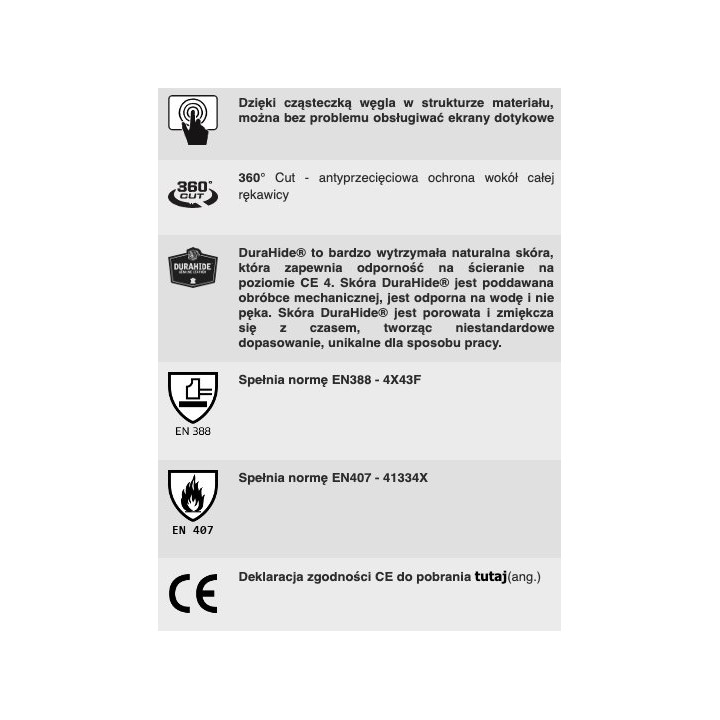 Rękawice Mechanix DuraHide® Driver F9-360
