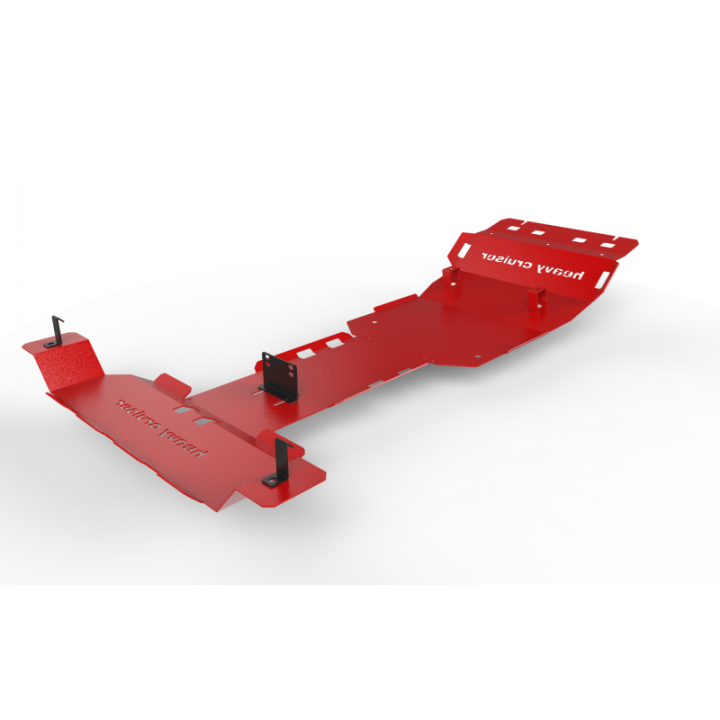 KOMPLET OSŁON UKŁADU NAPĘDOWEGO OFFROAD TOYOTA FJ CRUISER 2006- CZERWONY