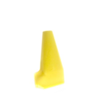 Kapturek zółty na przewody do wyciągarki fajka  16x35x68mm