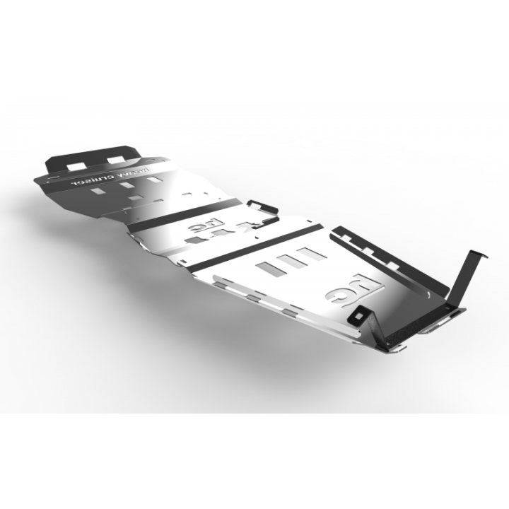 KOMPLET OSŁON ( 3 SZT. ) UKŁADU NAPĘDOWEGO OFFROAD SUZUKI GRAND VITARA II 2005-2014 ALUMINIOW
