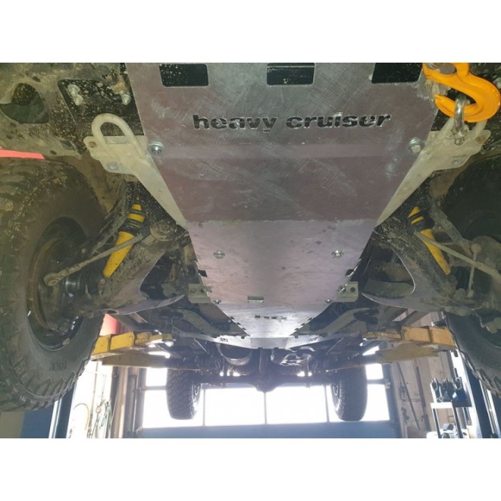 OSŁONA SILNIKA I PRZEDNIEGO MOSTU ISUZU D-MAX 2012-2017 ALUMINIOWA