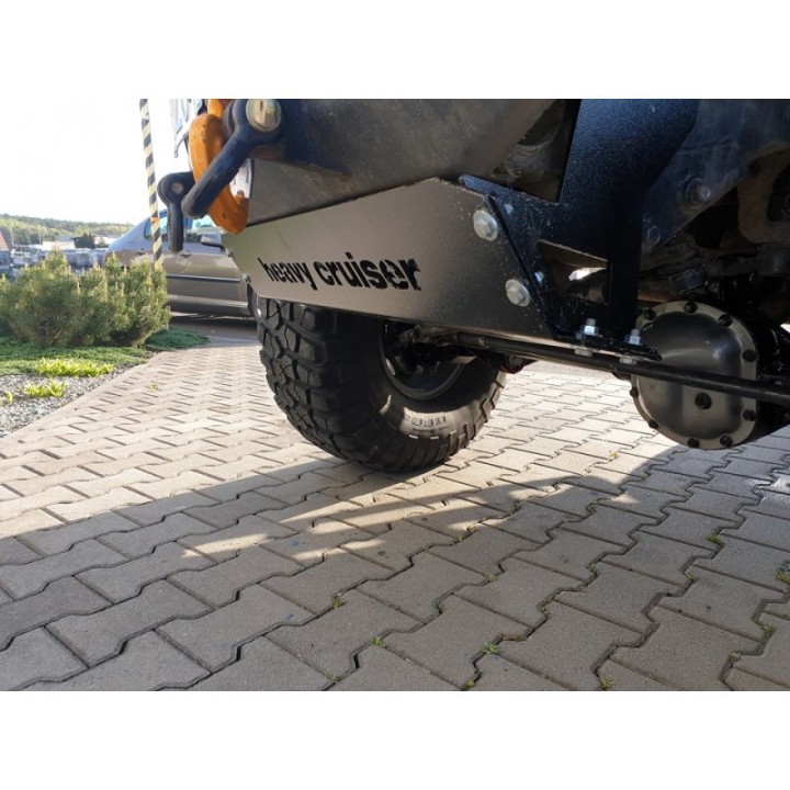 Osłona chłodnic, drążków i przekładni kierowniczej Jeep Wrangler TJ LJ 1996-2006 czerwona